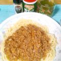 umebotan's cooksnap of when they made スパゲティ・ミートソース☆.