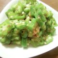 soteyu's cooksnap of when they made オクラのおかか和え.