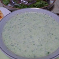 coccoaマム's cooksnap of when they made きゅうりとヨーグルトの冷製スープ.