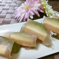snoopyayoi's cooksnap of when they made 酒のつまみ☆チーズとアボガドで生ハム巻き.