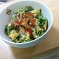 akikota's cooksnap of when they made ゴーヤとふわふわ卵の甘酢あんかけ.
