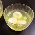 ちびはち公's cooksnap of when they made 簡単メロン&レモン ゼリー？ジュレ？♪.
