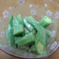 カヨヨ☆'s cooksnap of when they made オクラのみそマヨネーズ和え.