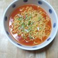 つくつみ's cooksnap of when they made サッポロ一番で作る『赤い塩ラーメン』.