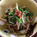 Mih０こ's cooksnap of when they made ニラともやしのとろとろ挽肉あん炒め.