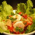 ひさかた's cooksnap of when they made スモークサーモンと海老のサルササラダ♪.