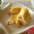 時花菜's cooksnap of when they made 残り物で✿簡単✿そぼろ卵焼き.