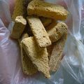 ママフィオ's cooksnap of when they made パンのみみラスク～☆(きな粉味).