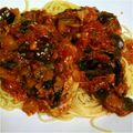 にゃーころりんぽ's cooksnap of when they made 揚げナスの濃厚ミートソースパスタ.
