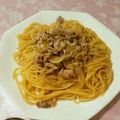 ami⚐⚑'s cooksnap of when they made 春キャベツで豚生姜焼パスタ.