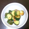 shinobeams's cooksnap of when they made きゅうりのピリ辛白だし漬け物.