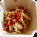 ＊☆とももん☆＊'s cooksnap of when they made エノキの梅肉合え.