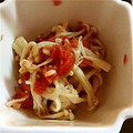 ＊☆とももん☆＊'s cooksnap of when they made エノキの梅肉合え.
