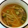 ＊☆とももん☆＊'s cooksnap of when they made 簡単！オクラともやしの冷製スープ♪.