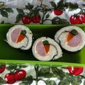 あい葉's cooksnap of when they made 食パンで巻き寿司.