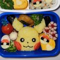ぷーぽん☆'s cooksnap of when they made 簡単！可愛い♪キャラ弁☆ピカチュウ弁当☆.