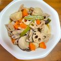 なかなかきなこ's cooksnap of when they made さといもとレンコンの煮物.