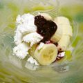 デカちゃん's cooksnap of when they made カッテージチーズのブルーベリージャムのせ.