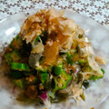 ひろのおかりな's cooksnap of when they made 簡単オクラわかめ赤玉ねぎのめんつゆ和え.