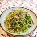 バカリャウ's cooksnap of when they made 豆苗のシャキシャキ塩焼きそば.