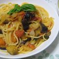 miminime's cooksnap of when they made トマト消費！　完熟トマトとバジルのパスタ.