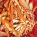 おいしいごはんに感謝's cooksnap of when they made 胡麻たっぷりにんじんとじゃがいもキンピラ.