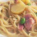haena527's cooksnap of when they made コロコロじゃがいもと枝豆のクリームパスタ.
