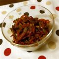 maまめme's cooksnap of when they made ゴーヤと人参シリシリの肉みそ炒め.