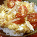 fukudoru's cooksnap of when they made 簡単！優しい味✿トマトとハムの中華風卵丼.