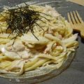 ちよ羊's cooksnap of when they made 和風☆海老とたらこのクリームパスタ.