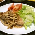 ゆきぽっぽ's cooksnap of when they made 豚肉と舞茸のバルサミコガーリックソテー.