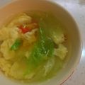 くまんぼう's cooksnap of when they made レタスとトマトのスープ.