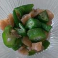 おろくにける's cooksnap of when they made 材料２つだけ＊梅オクラ＊.