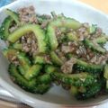 テクマクマユコン's cooksnap of when they made ＊ゴーヤとひき肉の甘辛炒め＊.