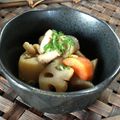 ♪にょん's cooksnap of when they made 鶏ごぼう。ではなく・・・鶏レンコン☆.