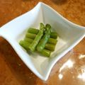 ぽんこ♡'s cooksnap of when they made アスパラ梅昆布茶和え.