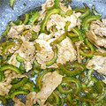さなもーたん's cooksnap of when they made 簡単！ゴーヤの焼肉のタレ炒め.