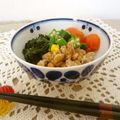 ローズレース's cooksnap of when they made レンチンでラクラク★モロヘイヤオクラ納豆.