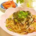 jelwee's cooksnap of when they made なめたけじゃこおろしパスタ☆.