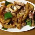 poeny133's cooksnap of when they made ＊イカとじゃがいものウマ味噌炒め＊.