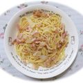 ☆AMR☆'s cooksnap of when they made ベーコンとじゃがいものオイルパスタ.