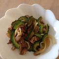 LAHAINAママ's cooksnap of when they made ゴーヤと豚肉の味噌炒め.
