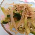 よし乃1987's cooksnap of when they made 簡単☆もやしときゅうりの辛子醤油和え☆.
