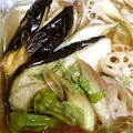 ﾏﾕｺｺ's cooksnap of when they made 揚げなすとオクラのみょうが、しょうが添え.