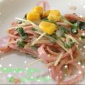 よしえうさぎ's cooksnap of when they made ハムかいわれ粒マスタードぽん酢マヨサラダ.