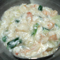 yasu-pooh's cooksnap of when they made フワフワ卵白♪チンゲン菜とエビの中華炒め.