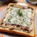 うたかた。's cooksnap of when they made フレッシュマッシュルームトースト.