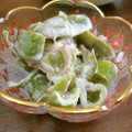 ぽんずー's cooksnap of when they made レンジで簡単☆ピーマンの梅マヨ和え.
