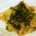 まんきぃー's cooksnap of when they made オクラと鶏もも肉の和風パスタ.