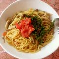 あさちー1109's cooksnap of when they made キノコと明太子のパスタ☆.